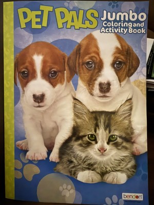 Pet Pals Jumbo Coloring Book, 64 Pages ISBN: 09781690256526