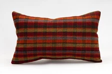 Decorative Pillow Cover, 12x20 in, Kilim Pillow, Turkish Pillow, Sofa Cushion