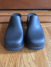 E8 By Miista Blissa Mule Heels Black Slip on Clogs EU 38 DAMAGED but wearable