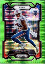 2023 Panini Prizm Justin Shorter Rookie Card RC #310. rookie card picture