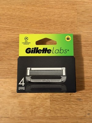 GILLETTE  LABS  RASIERKLINGEN ( 4er Pack ) ERSATZKLINGEN  NEU & OVP