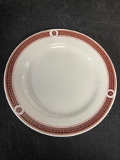 Used 6-1/4" Steelite Ambassador Burgundy China Plates Case of 36