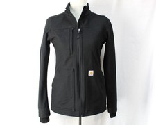 Carhartt Women's XS Modern Fit Black Soft Shell Jacket Full Zip Workwear Utility