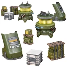 Halo: Flashpoint UNSC Scenery Set - Mantic Games 28mm Skirmish 343 Bungee YHP
