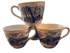 Riverwood (4)~ Cup Set Bob Timberlake International Tableworks England Disc.