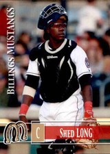 2014 Billings Mustangs Grandstand #17 Shed Long Oxford Alabama AL Baseball Card