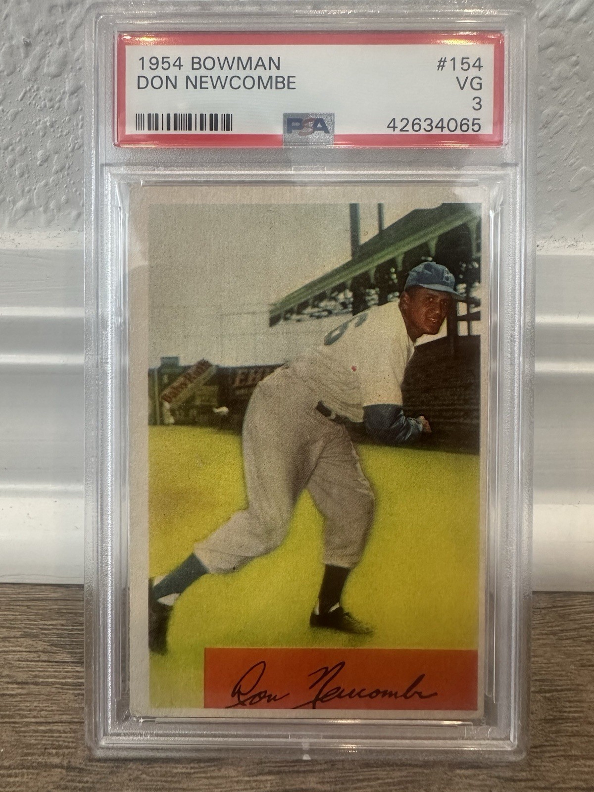1954 Bowman - Don Newcombe Baseball Card #154 PSA 3 Brooklyn Dodgers MLB Legend