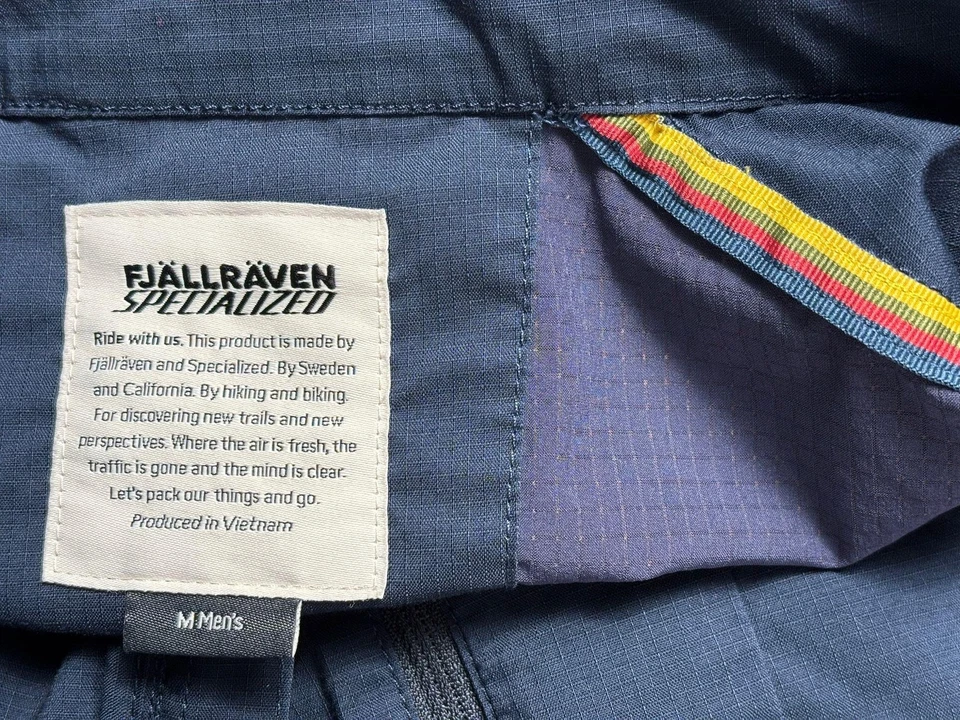Fjallraven Specialized Field Jump Suit M Blue Outdoor Cycling Lightweight G-1000 - Image 3 of 4