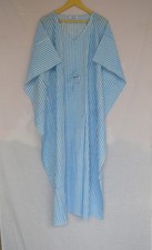 100 Cotton Strip Hand Print Long Kaftan Dress 100 TARRIF FREE 0 CHARGE KF-157