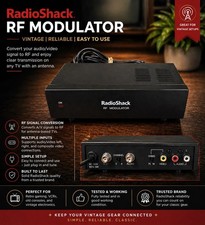Radioshack Rf Modulator AV To RF Converter Adapter For Vintage Tv Vcr Gaming