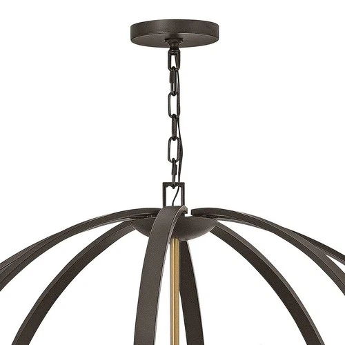 Hinkley Euclid 52"W Spanish Bronze 16-Light Foyer Chandelier - Picture 7 of 7