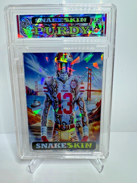 2025 NFL 49'ers Brock Purdy Snakeskin Ice Refractor Anime SP/200 cv rc