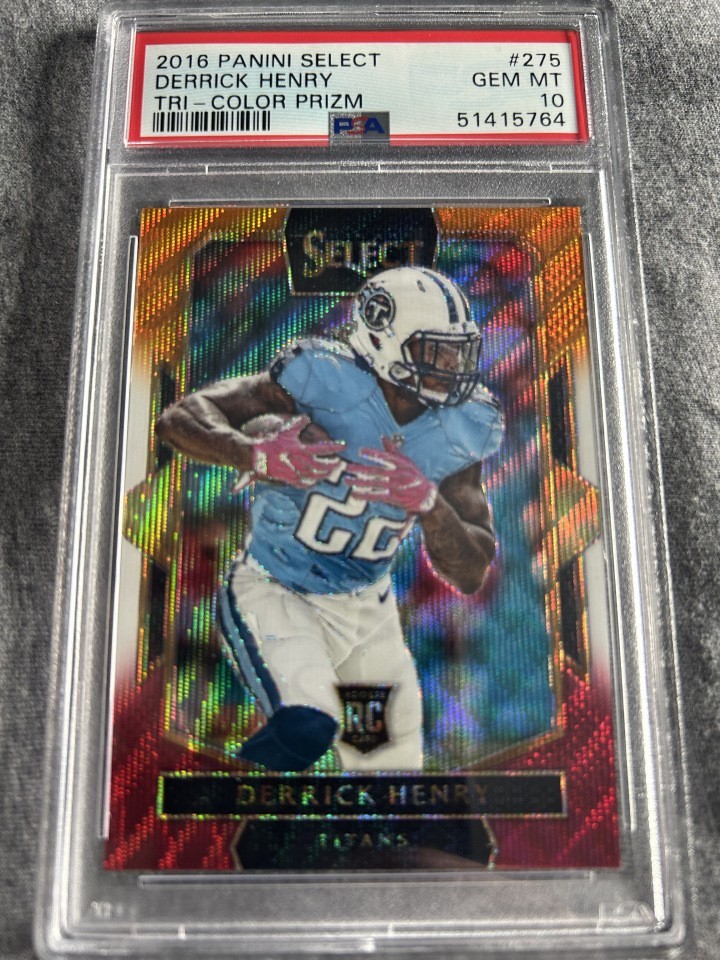 Derrick Henry Panini Select #275 Tri-Color Prizm