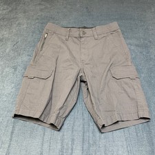 Copper Oak Venture Ripstop Cargo Shorts Mens 30 Gray Cotton Tactical Pockets