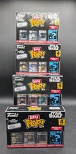 Funko Bitty Pop! Star Wars Complete 4-Pack Set With Mystery Pop & Display Shelf