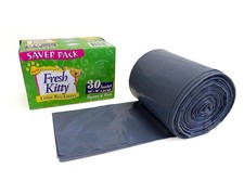 30 Count Jumbo Cat Litter Box Liners Thick Scented Bags with Ties