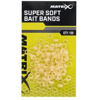 Fox Matrix Super Soft Bait Bands - 100 Köderbänder, Angelzubehör, Karpfenangeln