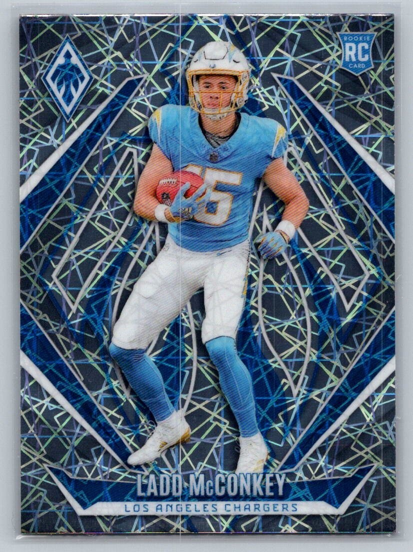 2024 Panini Phoenix Ladd McConkey #216 Lazer
