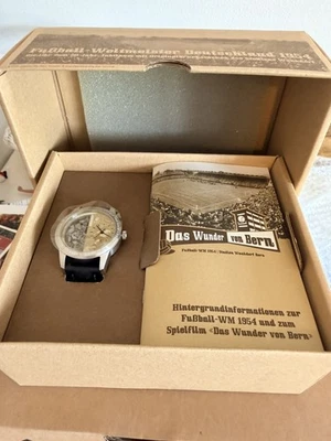 Armbanduhr Das Wunder von Bern -Fussball-WM 1954 Wankdorfstadion mit Extras - Bild 1 von 4