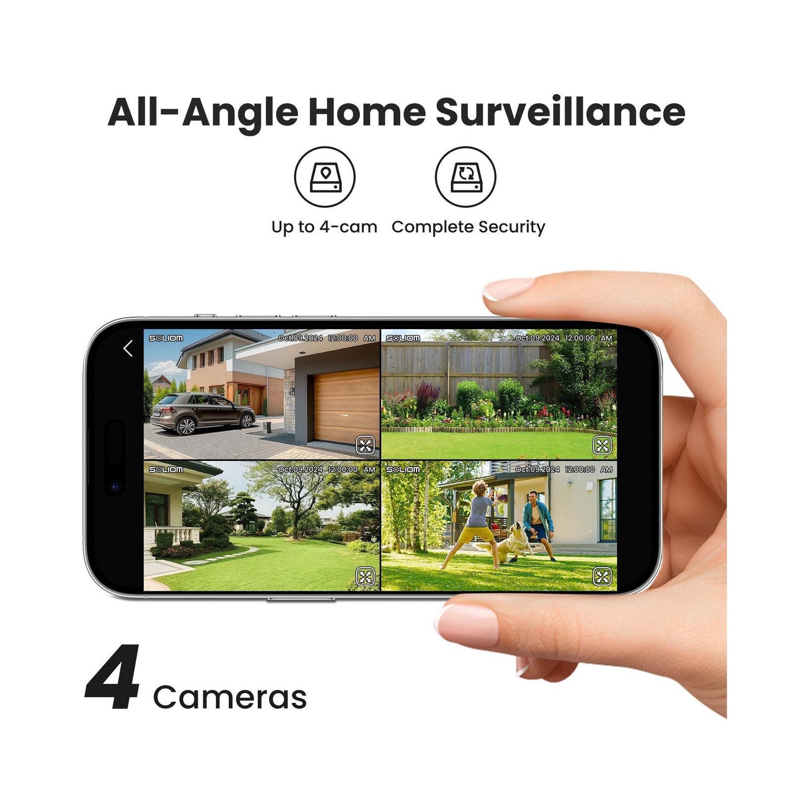 SOLIOM- True 5MP HD Security Cameras Outdoor Wireless, Add-On Camera, Solar P...