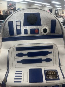 Rare Loungefly R2-D2 Mini Backpack Disney Parks Star Wars 2021 Droid Bag Loungefly Disney Star Wars Hot Topic Droid mini backpack R2  main image 2