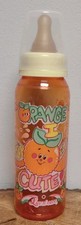 Vtg Baby Bottle Luv N Care Orange I Cute Latex Nipple NOS 1990's