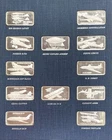 12ozs WORLD OF FLIGHT AIRPLANES SILVER 1oz 999 FINE BAR COLLECTION HAMILTON MINT