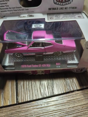 M2 Machines 1970 Ford Torino GT 429 SCJ 1/64 Scale Model Car - Black