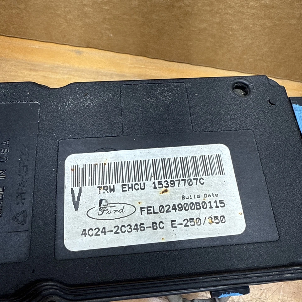 04 2004 Ford E250 E350 Bomba ABS Módulo de freno antibloqueo Parte 4C24-2C346-BC Foto 3 de 4