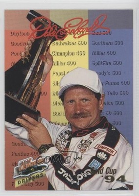 1994 Pro Set Power Racing Stat Leaders Gold Cup Dale Earnhardt #SL38 HOF 0a2