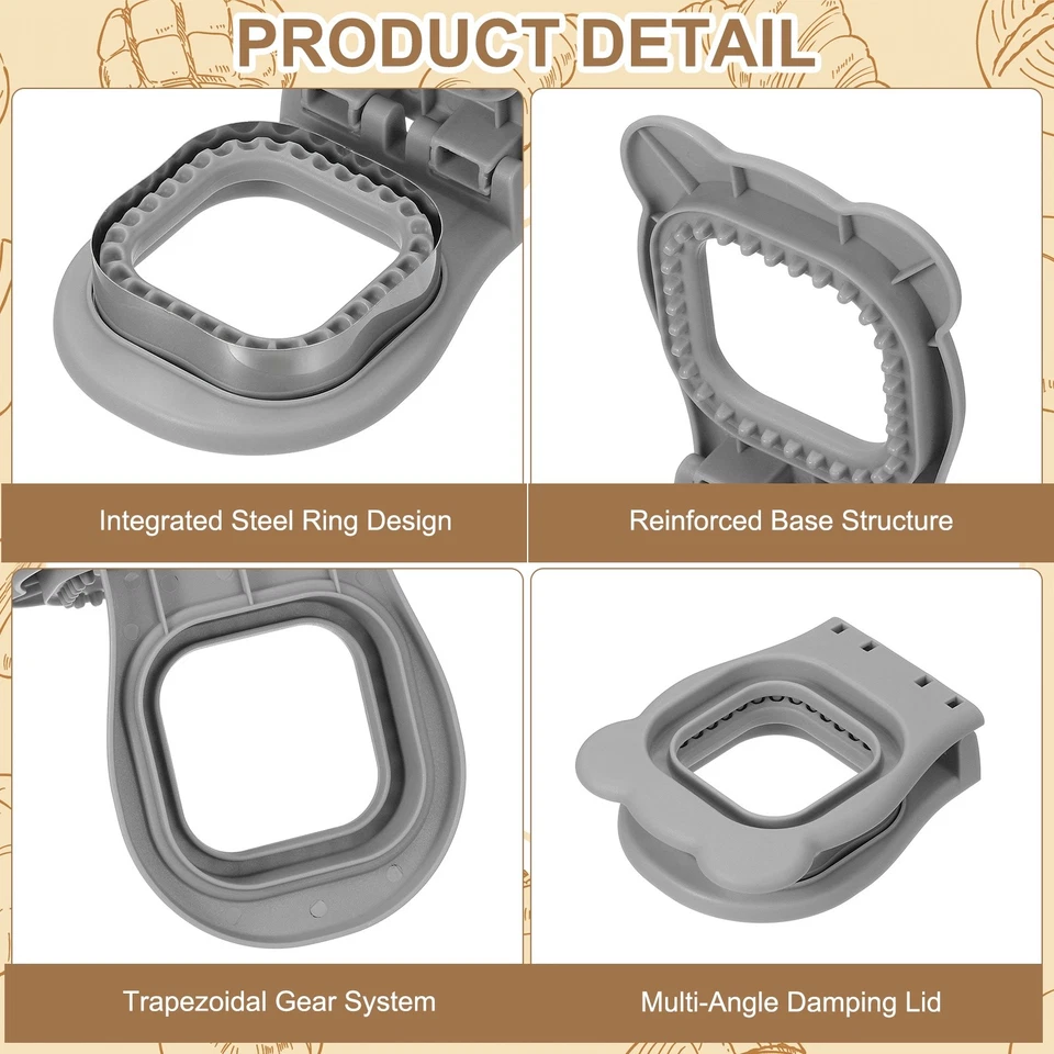 Crustless Sandwich Cutter, Square Shape(Gray) - Image 3 of 4
