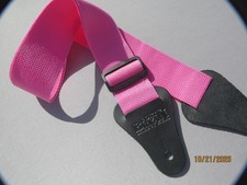 PINK - Fort Bryan Ranger 2-inch wide, woven nylon Guitar strap. Made in USA
