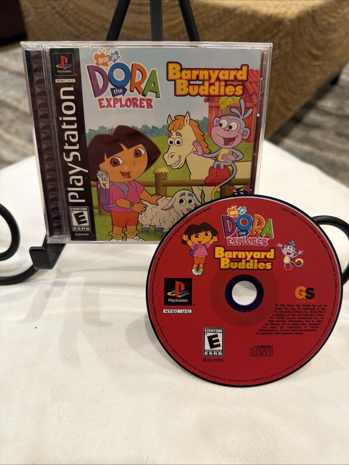 Dora the Explorer: Barnyard Buddies (Sony PlayStation 1, 2003) PS1 CIB! MINT!