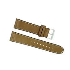 Citizen Brown Leather White Stitching Men's Watch Strap 59-S53003