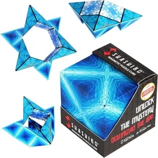 Shashibo Shape Shifting Box - Award-Winning Fidget Toy w/ 36 Rare Blue Planet 