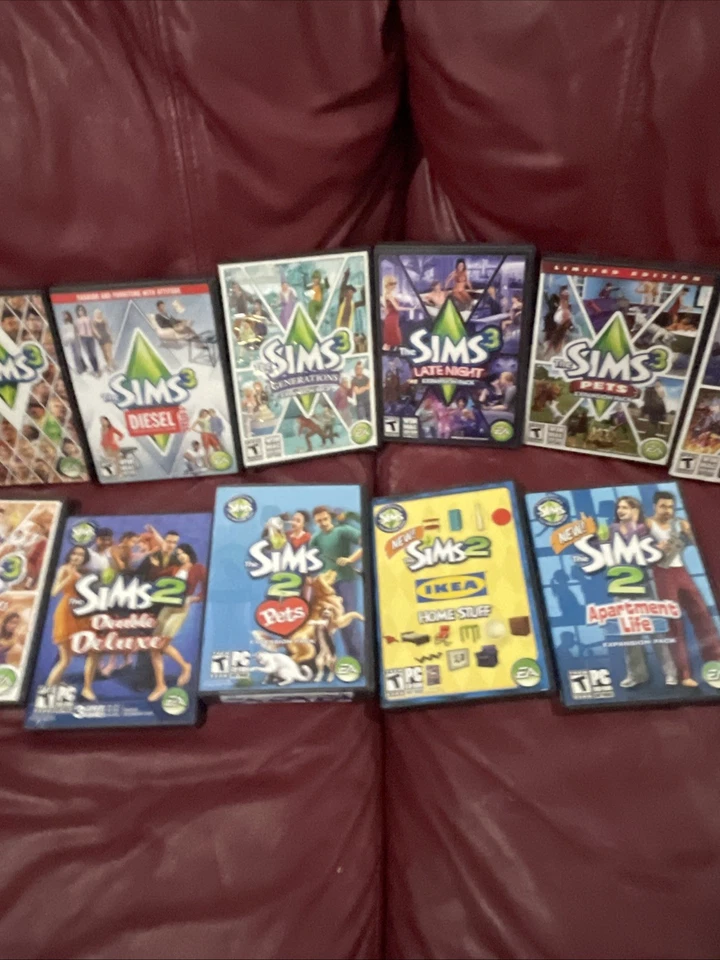 LOT 15 The Sims 2&3 (PC Windows Mac, 2009)  Base Game + Stuff & Expansion Packs - Image 3 of 4