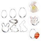 7pcs Edelstahl Ostermotivkeksformen Backwerkzeuge Keksformen