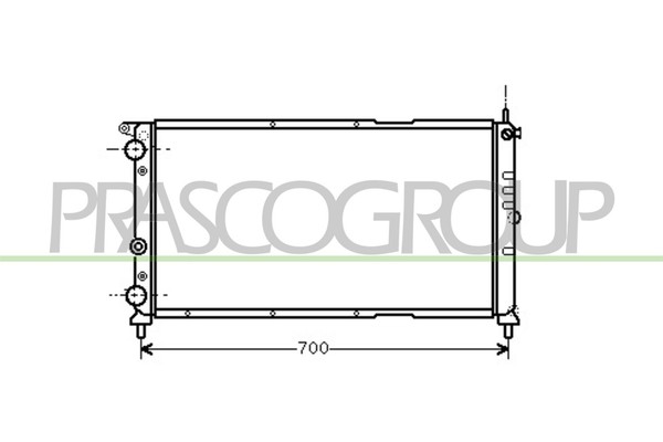 Prasco KüHler WasserküHler MotorküHler FüR Fiat Punto 1.7 Td-image