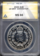 2023 £2 United Kingdom Coronation King Charles MS 66 DCAM ANACS # 7967925 +Bonus