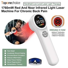 Portable Handheld LLLT Laser 1760mW Sports Injury  Wound Healing for Human Use