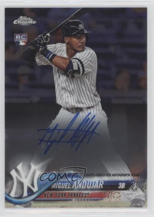 2018 Topps Chrome Rookie Auto Miguel Andujar #RA-MA Auto u0u