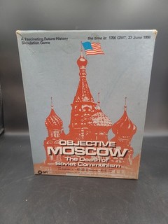 SPI OBJECTIVE MOSCOW THE DEATH OF SOVIET COMMUNISM GAME PUNCHED Vtg As Is. MG