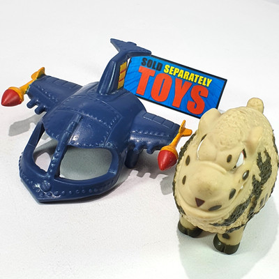 Vtg Barnyard Commandos R.A.M.S. PILOT FLUFF Pendleton figure 100% COMPLETE 1989