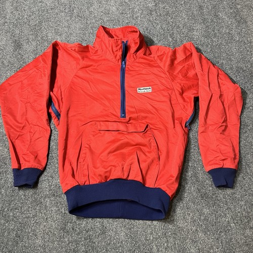 Marmot, Vintage 80s Marmot Mountain Works Pullover Gortex Half Zip Red Size S