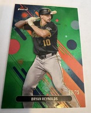 Bryan Reynolds 2025 Topps Finest Common 42 Green Refractor 38/75