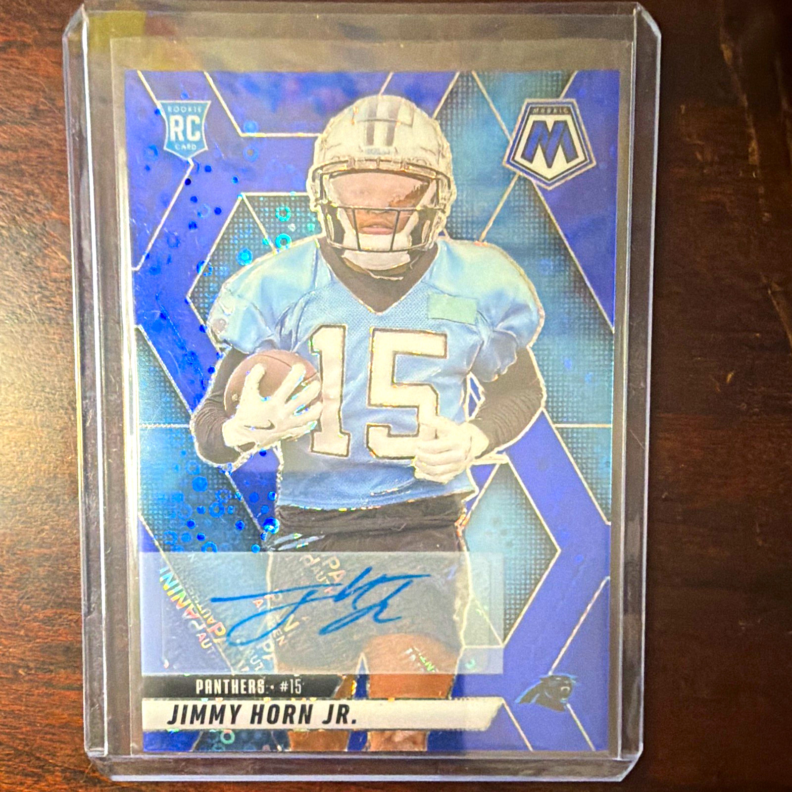 Jimmy Horn Panini Mosaic #339 Autograph No Huddle Blue