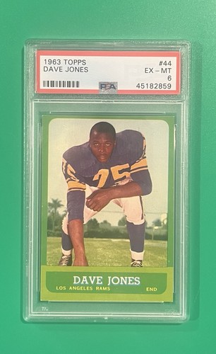 1963 Topps #44 Dave Deacon Jones RC HOF PSA Graded 6 - EX-MT Vintage Card