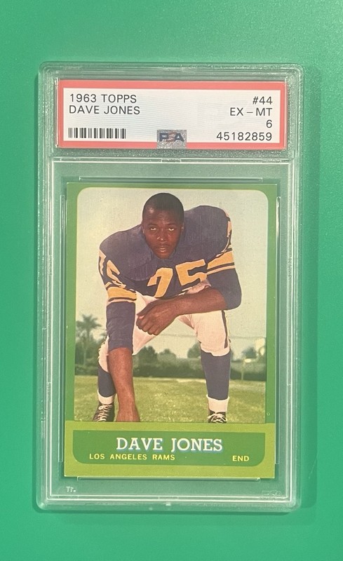 1963 Topps #44 Dave Deacon Jones RC HOF PSA Graded 6 - EX-MT Vintage Card