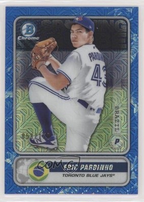 2020 Bowman Mega Box Blue Mojo Refractor 58/150 Eric Pardinho #STG-EP 0gs5