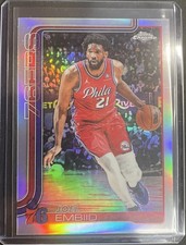 2025-26 Topps Chrome Joel Embiid Refractor #149 Philadelphia 76ers